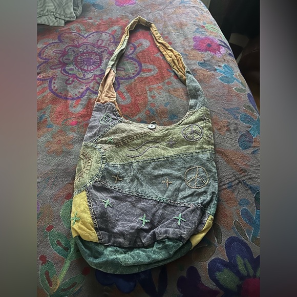 Multicolor Patchwork Hobo Bag - Picture 2 of 2